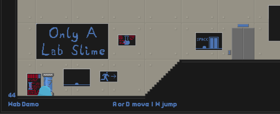 Only a Lab Slime is an indie platformer.